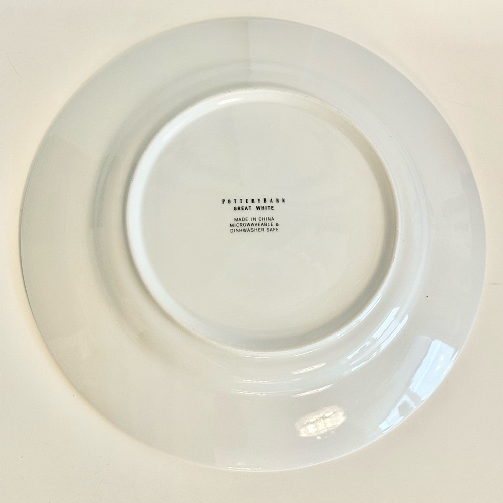 Pottery Barn Great White Retired 12.25" Chop Dinner Plate Charger - Picture 3 of 8